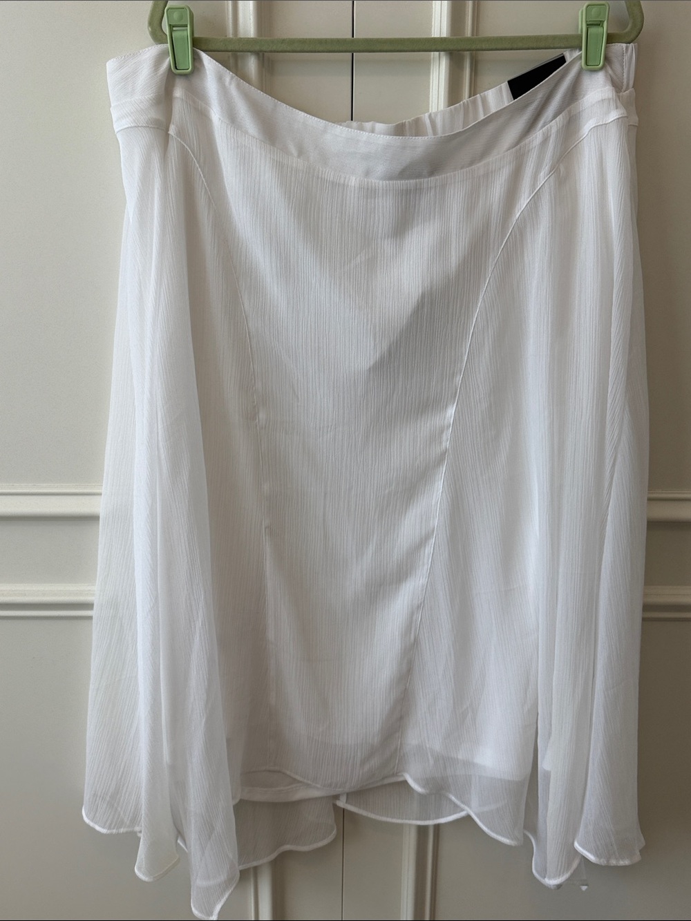Women's White A-Line Skirt